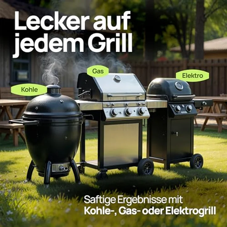 ToCi Grillguthalter 4 Stk. Fisch-Griller Holzgriff Fischbräter Fisch-Grillzange Fischzange, mit Holzgriff, klappbar – Bild 5