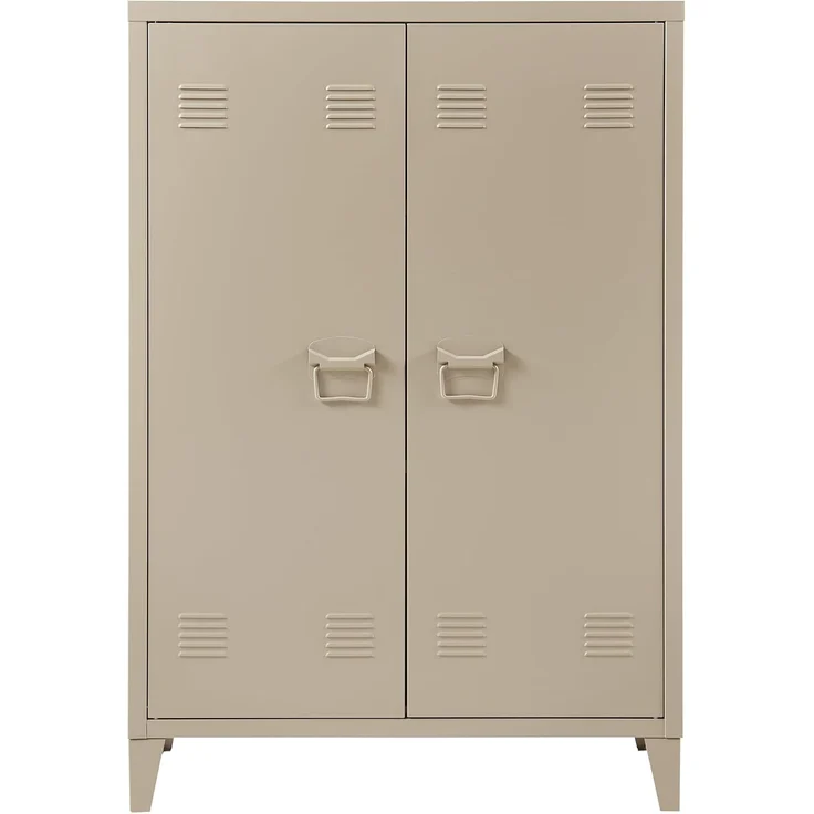 Metallschrank Oripää 110 x 75 x 33 cm Kamelfarben [en. casa] – Bild 5