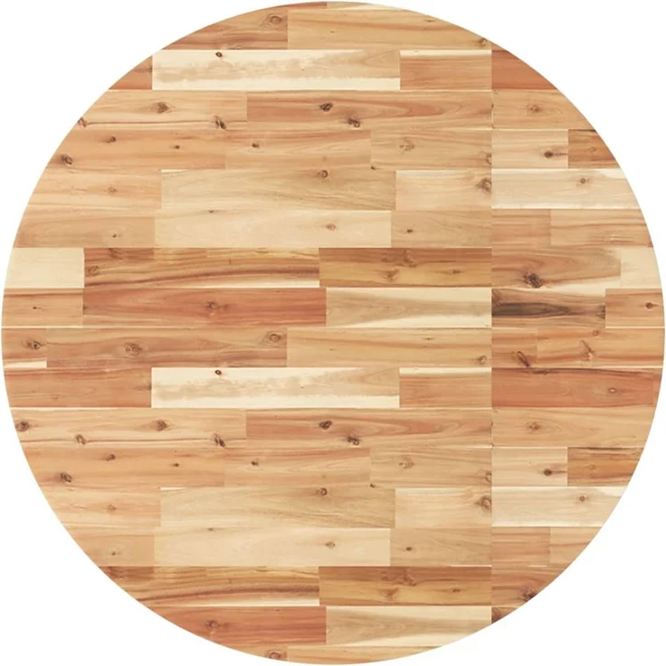 vidaXL Tischplatte Rund Ø90x4 cm Massivholz Akazie 4008705 – Bild 2