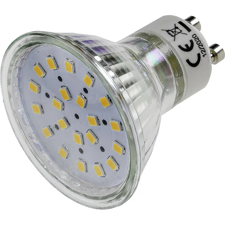 LED Strahler GU10 "H40 SMD"120°, 3000k, 330lm, 230V/3W, warmweiß – Bild 2