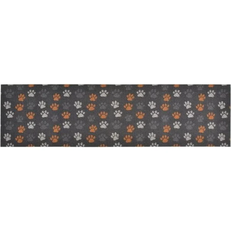 vidaXL Küchenteppich Waschbar Pfoten 45x150 cm Samt 136573 – Bild 4
