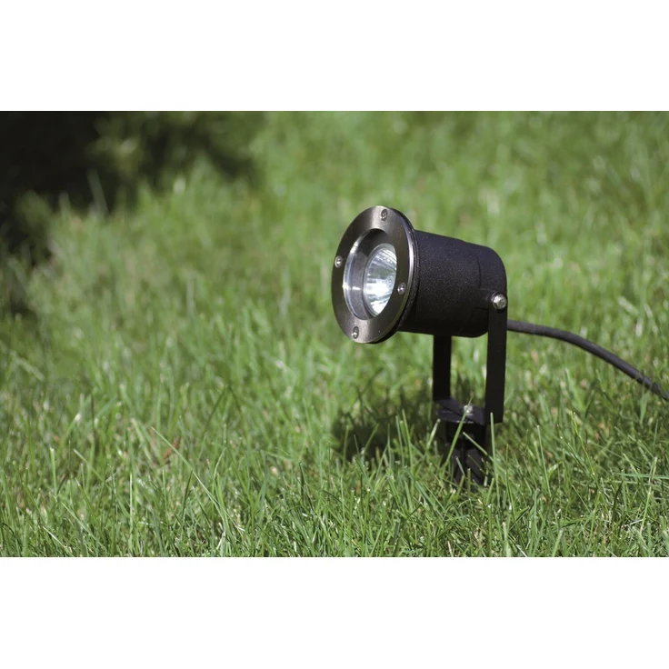 Heitronic 36241 LED Erdspiessstrahler Yuyao schwarz GU10 Anschlussleitung und Stecker – Bild 3