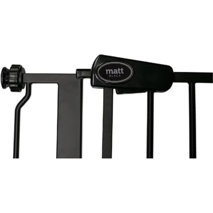 Bettacare Haustiergitter mit Verriegelbarer Katzenklappe, 75cm - 84cm, Schwarz, 104cm in der Höhe, Extra Hohes Haustier Sicherheitsgitter mit Katzenklappe, Einfache Installation – Bild 11