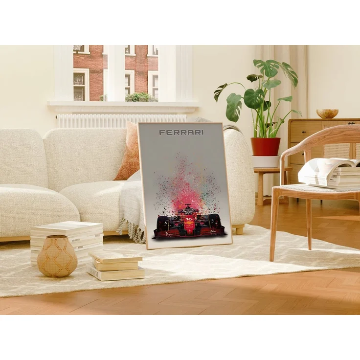 JUSTGOODMOOD Poster Premium ® Formel 1 Ferrari Rennwagen · ohne Rahmen – Bild 4