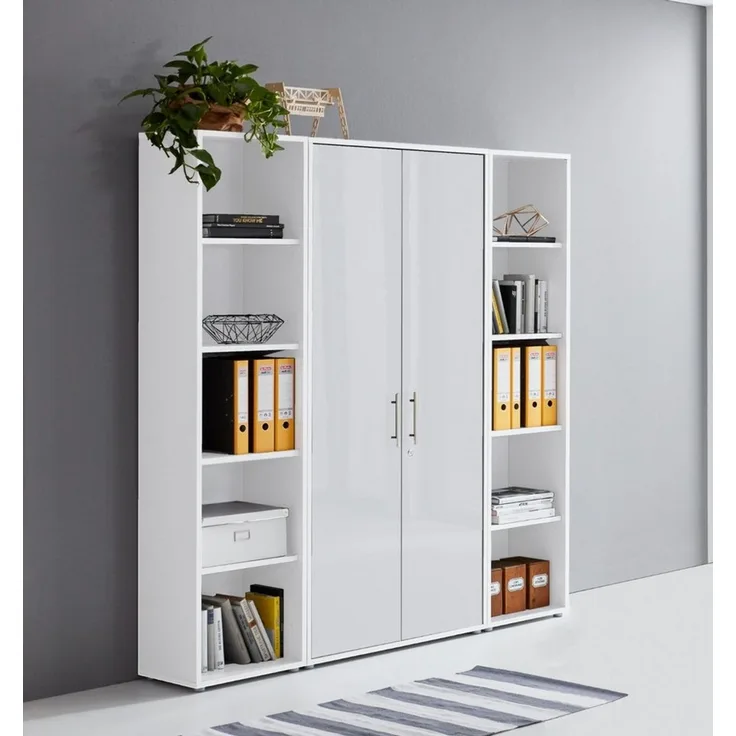 BMG Möbel Aktenschrank Office Edition 3 (Schrankwand Set, 3tlg) abschließbar, matt oder Hochglanz lackiert