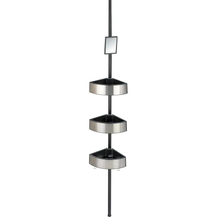 WENKO PREMIUM Dusch Eckablage, Schwarz