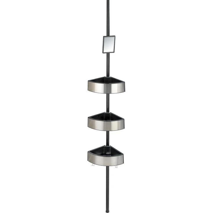 WENKO PREMIUM Dusch Eckablage, Schwarz – Bild 1