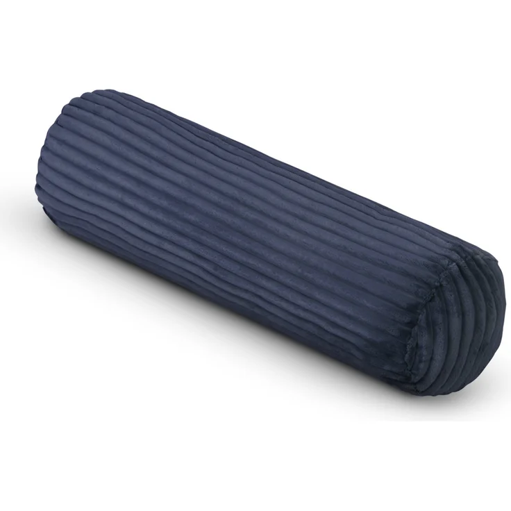 Kissenrolle XXL ( 70cm x Ø22cm ) - Cord Optik Mitternachtsblau – Bild 1