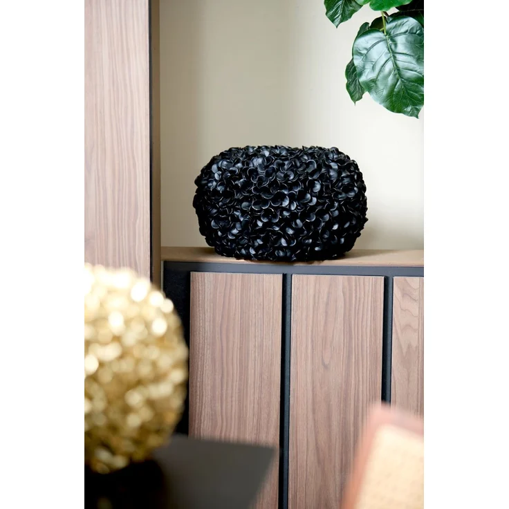 Light&Living 'PHYLIA' Vase, Kunststoff schwarz, 38 x 23 x 38 cm, runde Form – Bild 3
