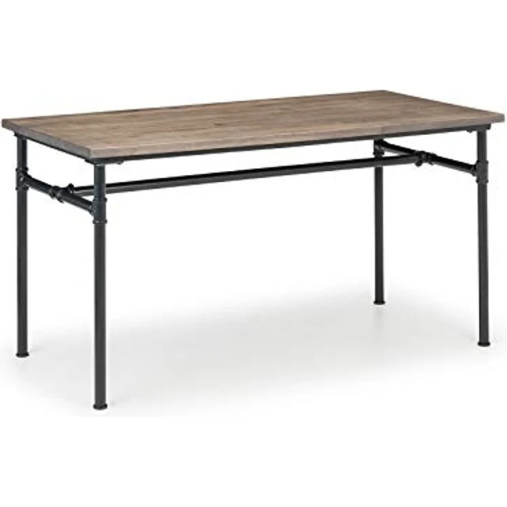 Julian Bowen Esstisch Carnegie, Ulmenholz in Mokka und Schwarz – Bild 1