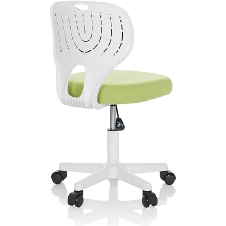 hjh OFFICE Kinder Schreibtischstuhl KIDDY TOP W Kinderbürostuhl Stoff Drehstuhl, mitwachsend, Grün, 736427 – Bild 7