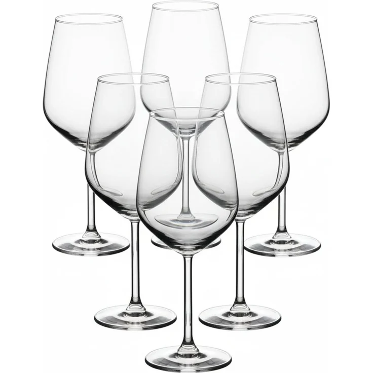 Hermia Concept 'Avantgarde 490 - Transparent' Weingläser-Set (4-teilig), Transparent, 6,3 x 6,3 x 21,8 cm, 490 ml – Bild 4