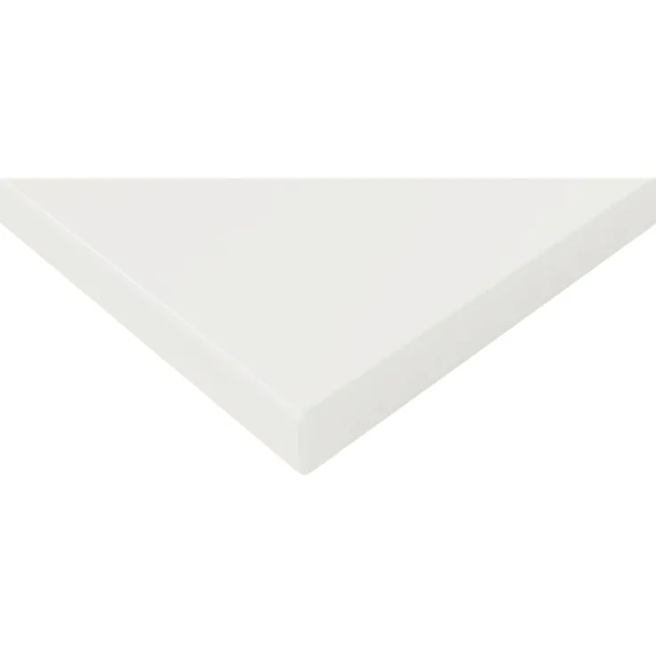 Bisley Tischplatte 160x80 cm in weiß, Schreibtischplatte aus Holz, Holzplatte, Spanplatte kratzfest beschichtet mit ABS-Kante für DIY Homeoffice Schreibtisch & mehr, DT25-1608-005