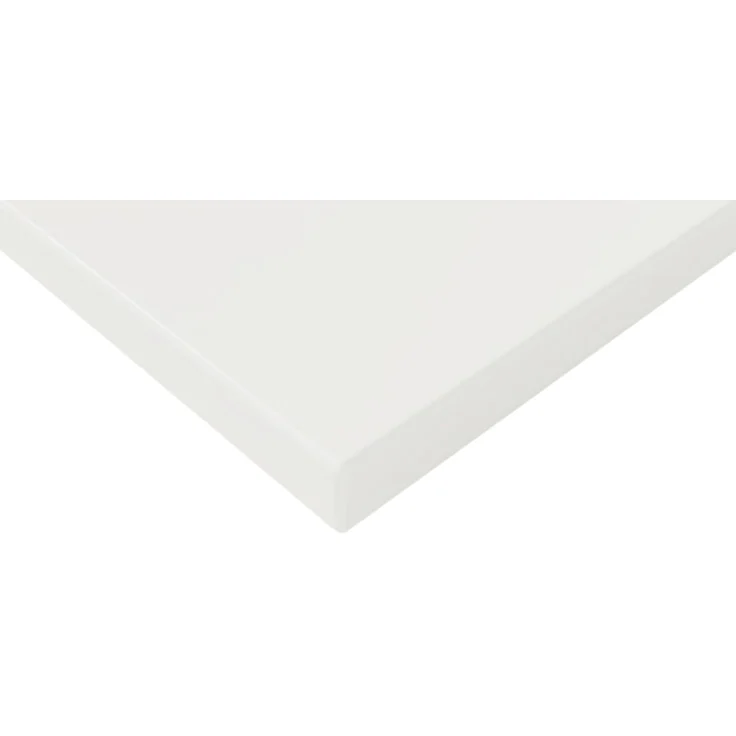 Bisley Tischplatte 160x80 cm in weiß, Schreibtischplatte aus Holz, Holzplatte, Spanplatte kratzfest beschichtet mit ABS-Kante für DIY Homeoffice Schreibtisch & mehr, DT25-1608-005