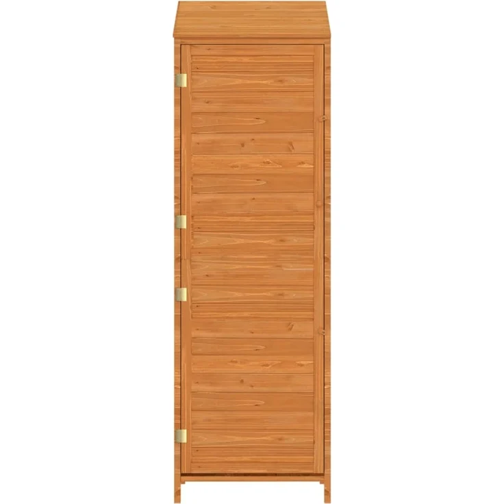 vidaXL Geräteschuppen Braun 55x52x174,5 cm Massivholz Tanne 152189 – Bild 3
