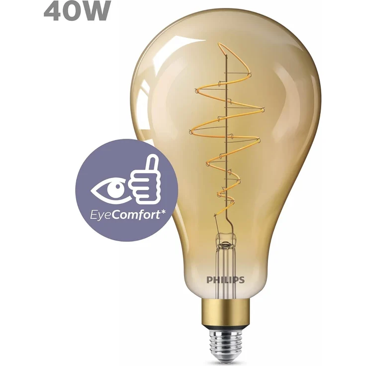 Philips LED-Lampe LED classic-giant 40W E27 A160 GOLD DIM E27 – Bild 2