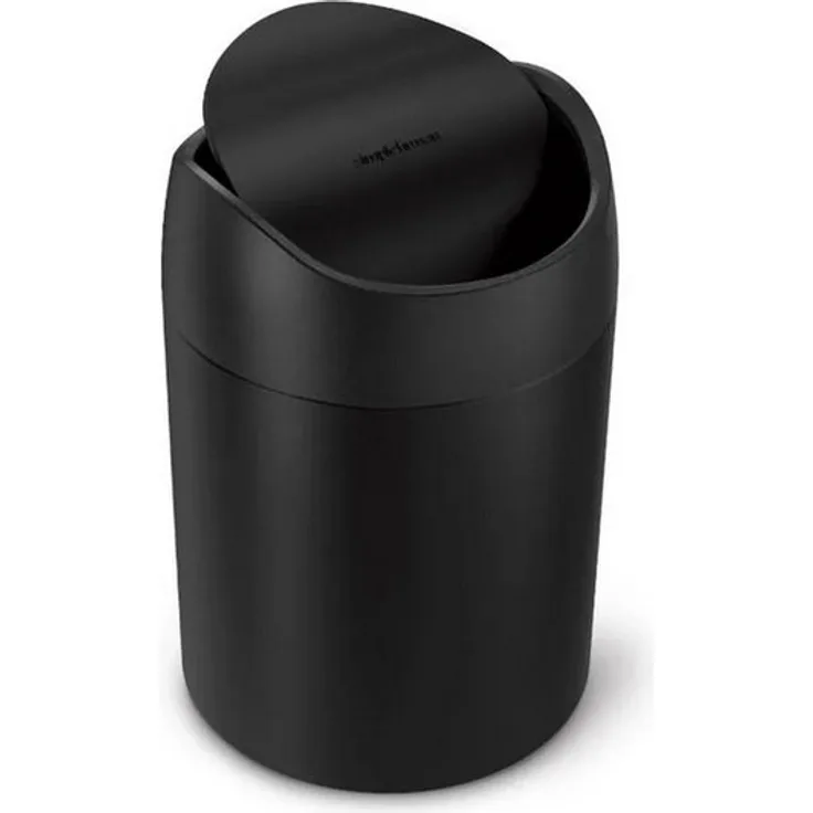 simplehuman Mülleimer Mini Mattschwarz 1500 ml