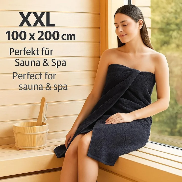Betz Badetuch groß XXL Berlin Größe 100 x 200 cm Saunatuch, 100% Baumwolle (1 Stück, 1-St), Saunatuch Badetuch Badetücher – Bild 6