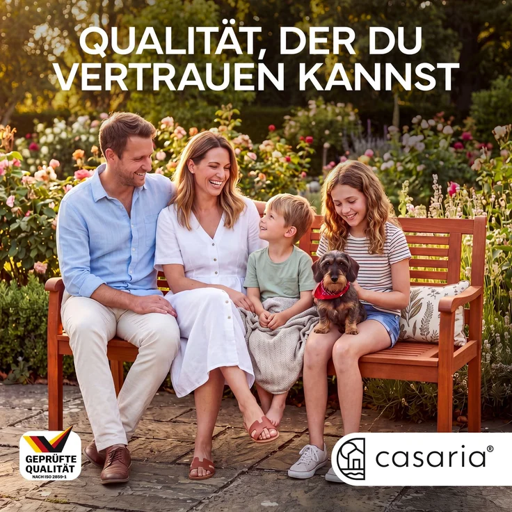 Casaria Balkontisch Balkonhängetisch Balkon Tisch klappbar Akazie Holz – Bild 10
