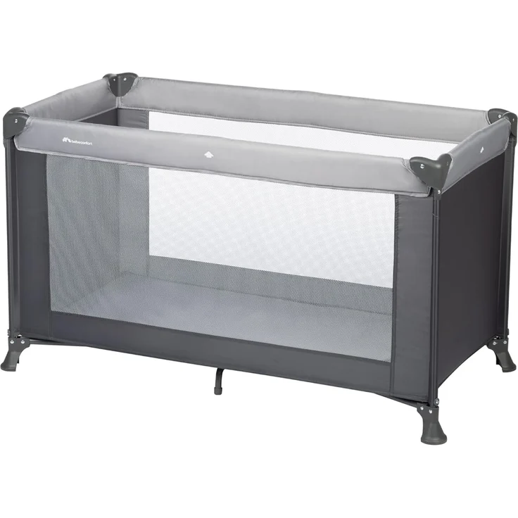 BEBECONFORT Soft Dreams, Reisebett Baby, 0–3 Jahre (0–15 kg), leichtes Reisebettchen, Matratze aus Holzfasern & Schaumstoff (60x120 cm), Tragetasche, kompakt zusammenklappbar, Tinted Graphite – Bild 1