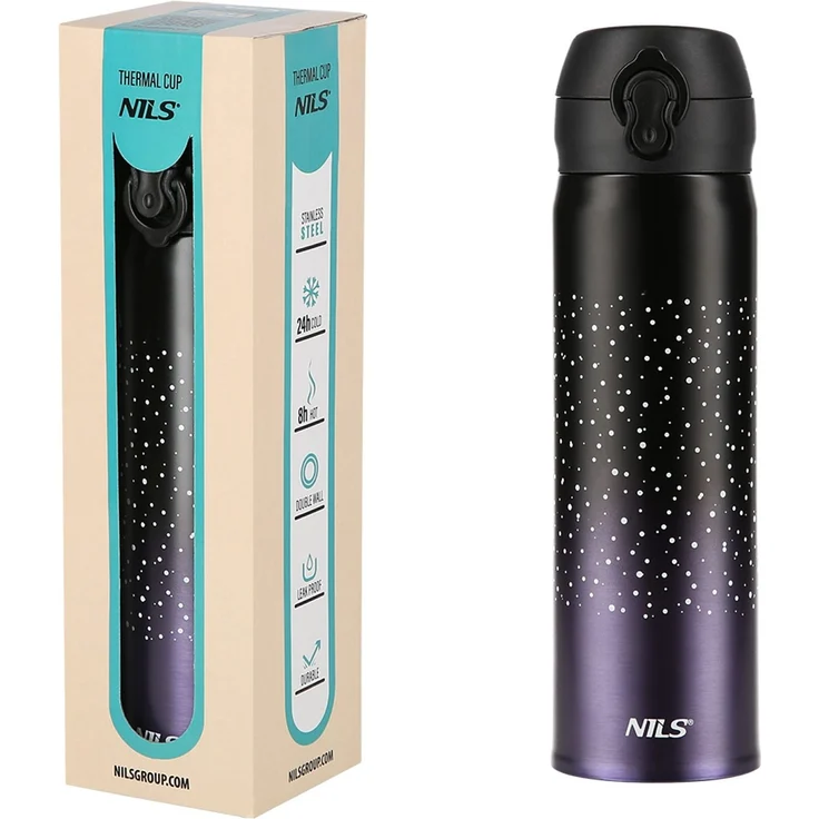 NILS Thermobecher 500 ml Trinkbecher für Kaffee Tee Wasser unterwegs – Bild 2