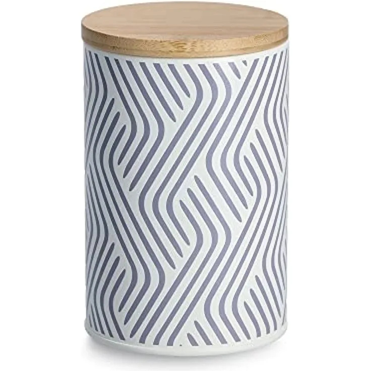 Vorratsdose mit Bambusdeckel, lila - 1000ml, Ø 10,5cm