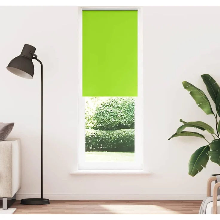 vidaXL Verdunkelungsrollo Grün 80x230 cm Stoffbreite 75,7 cm Polyester 4011332 – Bild 1