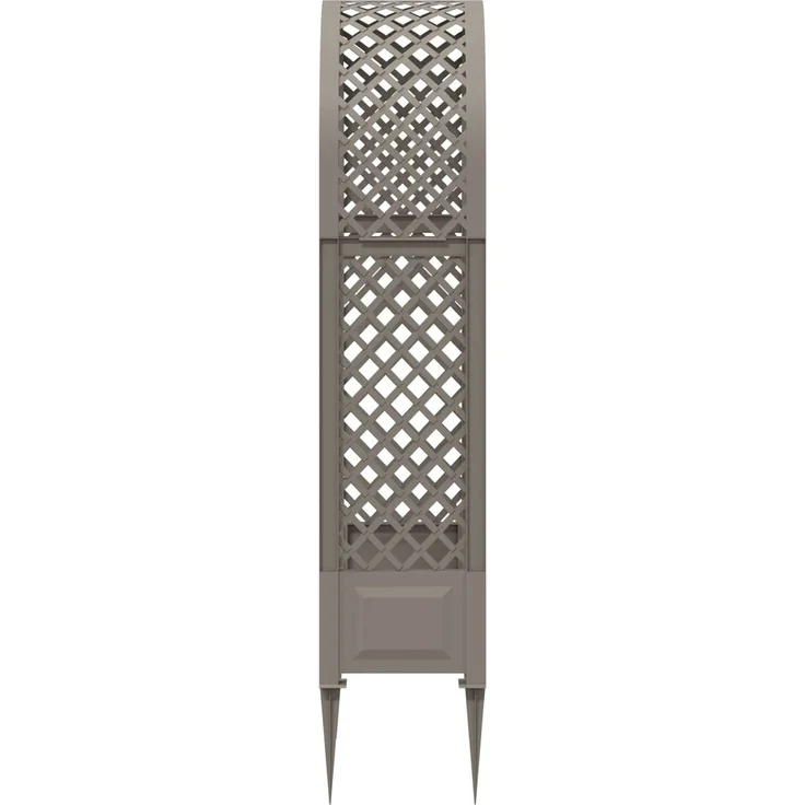 vidaXL Rosenbogen mit Spitzen Grau 97 x 43 x 218 cm PP 42041738 – Bild 4
