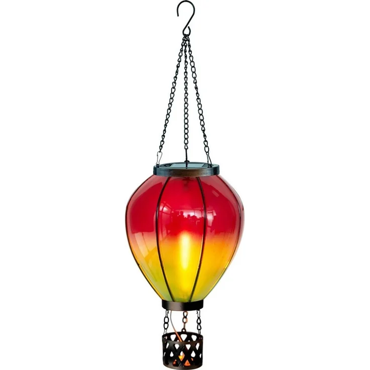 Northpoint LED Gartenleuchte Solar Laterne Heißluftballon Windlicht Außenbereich Rot Grün XL – Bild 1