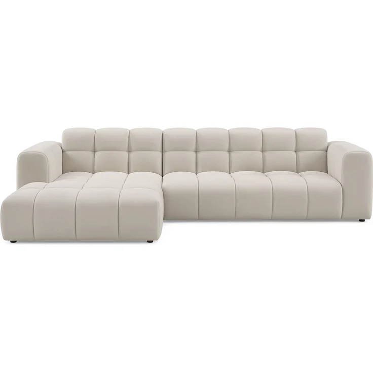 Selsey 'Boloon' Ecksofa L-Form, 3-Sitzer, links, Samt Greige, 300 cm – Bild 1