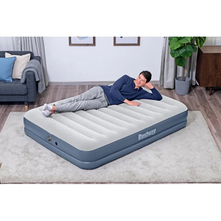 TriTech® Doppelluftbett mit mobiler, akkubetriebener Elektropumpe 203 x 152 x 36 cm – Bild 3