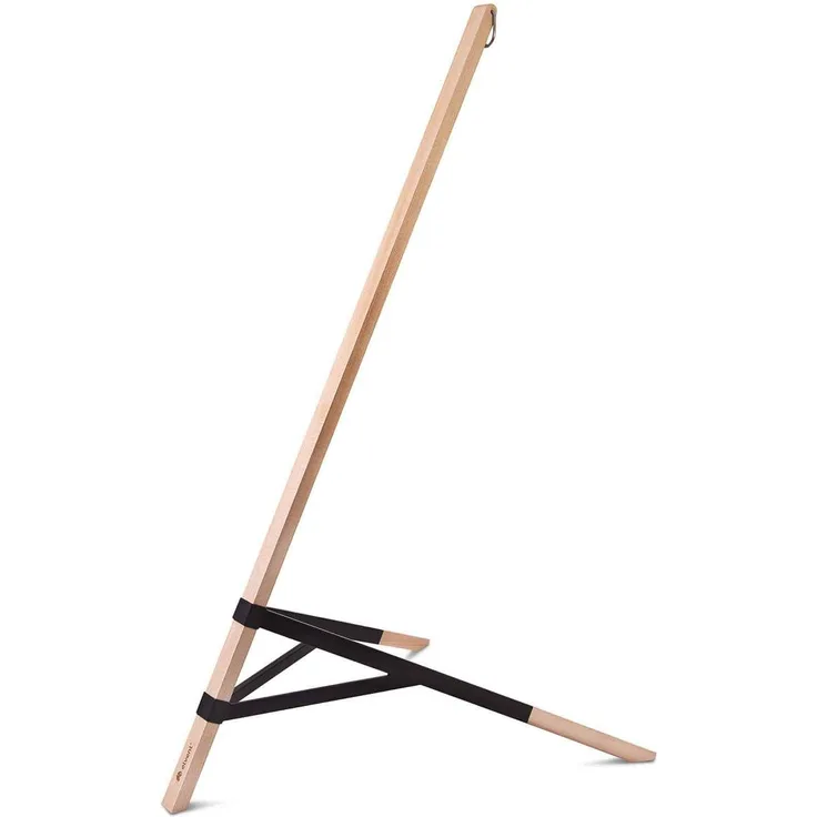 elvent® Lullaby Ständer aus Esche-Holz für Federwiege, Made in Germany (Schwarz)