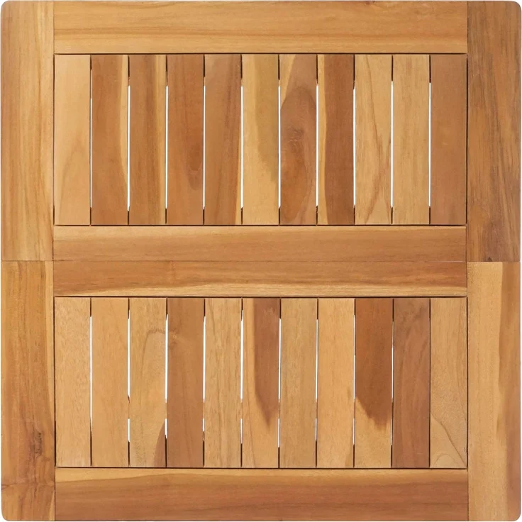vidaXL Bartisch Natur 60 x 60 x 105 cm Massiv-Teak 42030006 – Bild 5