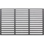 Baumarktplus Grillrost rechteckig emailliert, Gusseisen schwarz, 45x26 cm