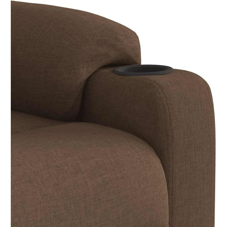 vidaXL Massagesessel mit Aufstehhilfe Braun Stoff 3303046 – Bild 11