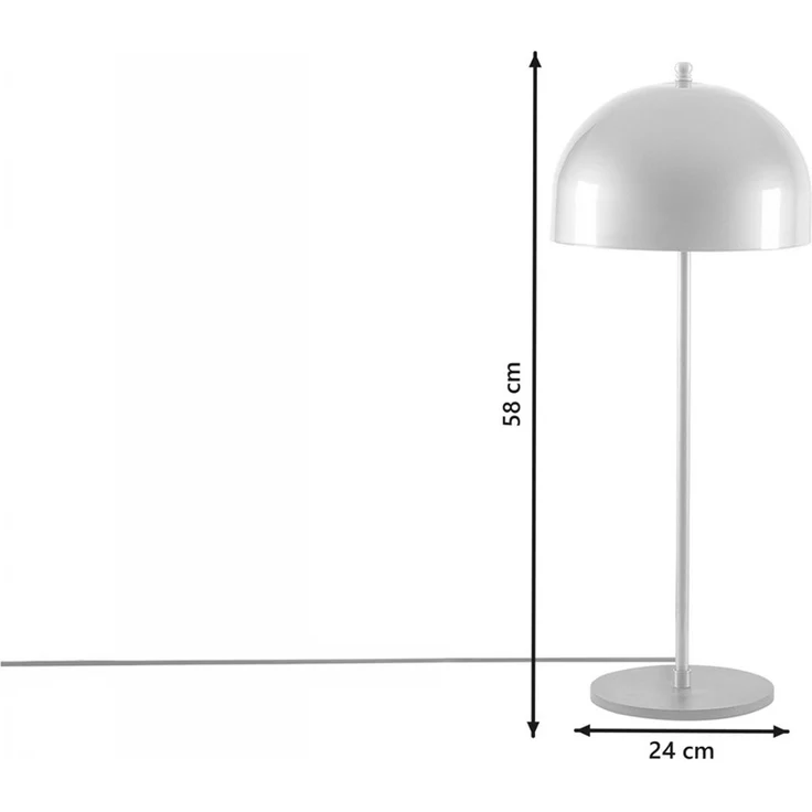 KAWOLA Tischlampe VELARA 2-flammig Metall gold schwarz 58 x 24 x 24 cm – Bild 6