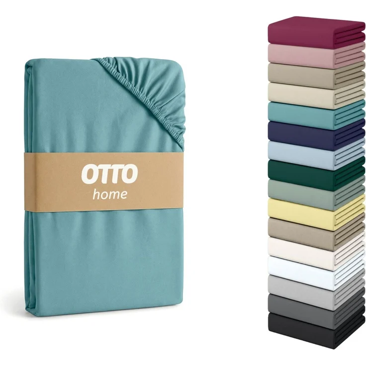 OTTO home Spannbettlaken PHYSALIS Comfort, Jersey, Gummizug: rundum, (1 Stück), Baumwolle 150 g/m², Matratzen bis 20 cm Höhe, Bettlaken, Spannbetttuch – Bild 5