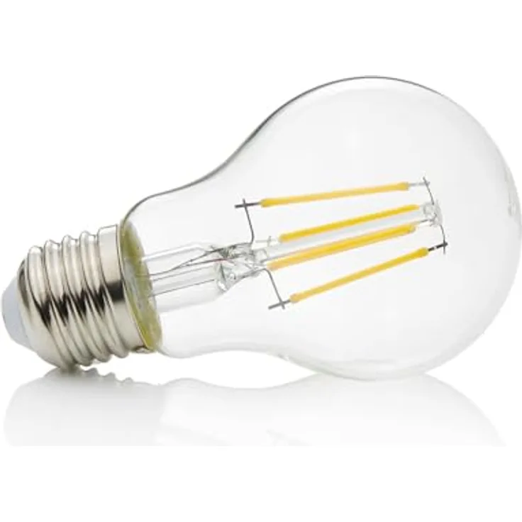 Lindby E27 LED-Leuchtmittel, 4W Filamentoptik klar, warmweiß 2700K, 320° Abstrahlwinkel