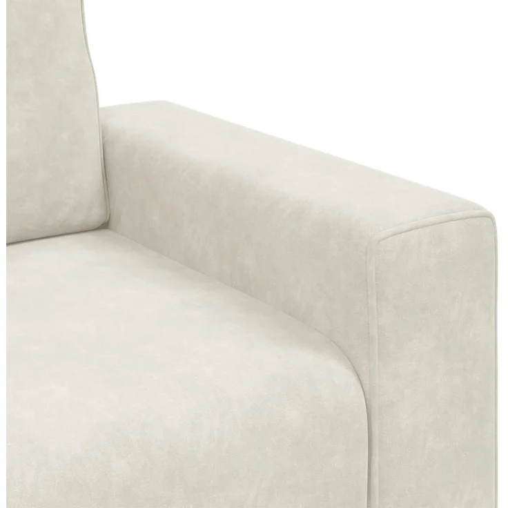 vidaXL Sessel Creme 100x77x82 cm Samt 4105255 – Bild 6
