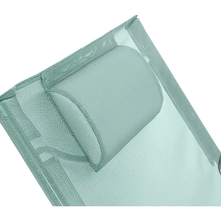 SVITA Gartenstuhl TOMRA, 2er Set, mit Kopfkissen, Armlehnen, Fußhocker, Blau/Dunkelgrau – Bild 8