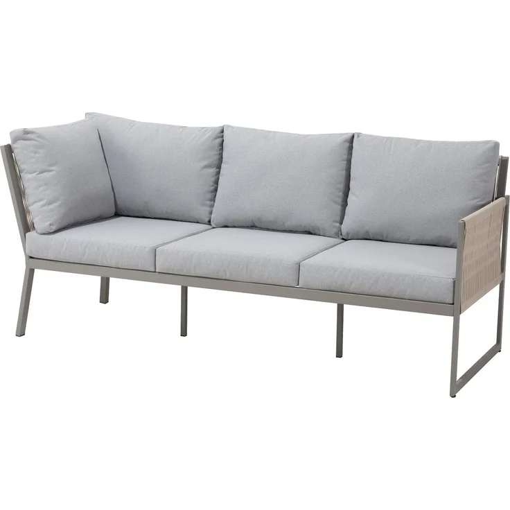 Gardissimo 'MARINA' Ecklounge, bis 8 Pers., Rope/Nonwood Beige/Anthrazit, 244,5 x 187 x 76,5 cm – Bild 3