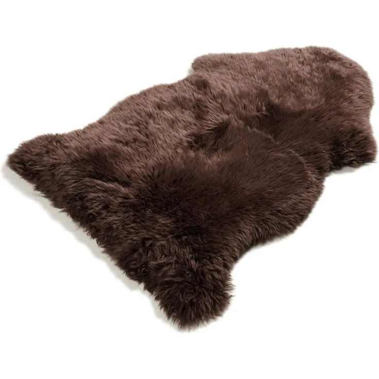 Böing Carpet Fellteppich Lammfell Braun, fellförmig