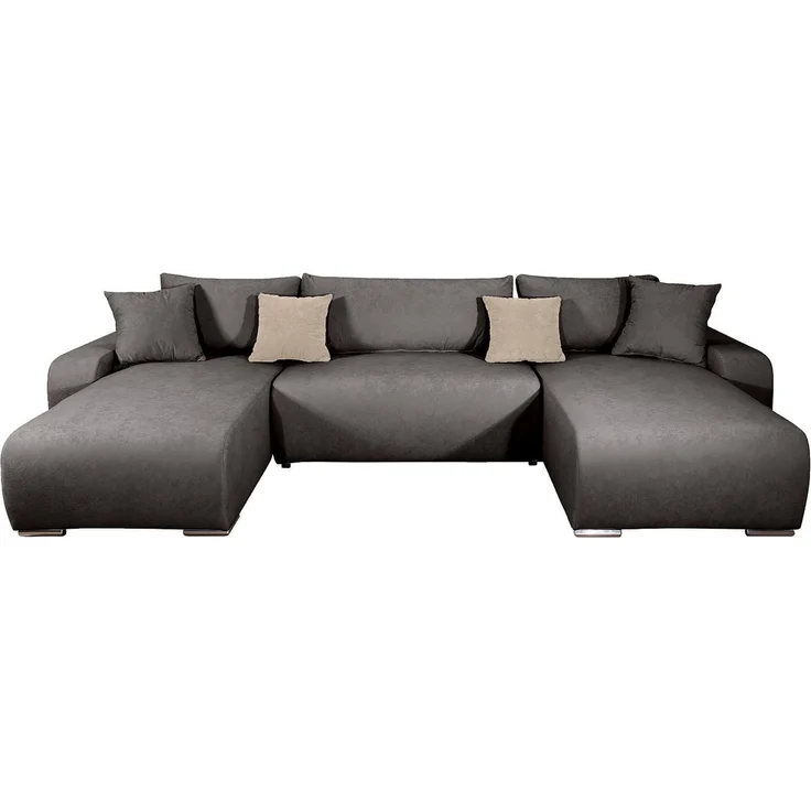 COLLECTION AB Wohnlandschaft Paola U-Form, B: 314 cm, Schlaffunktion, Bettkasten & 4 Zierkissen, Federkern – Bild 2