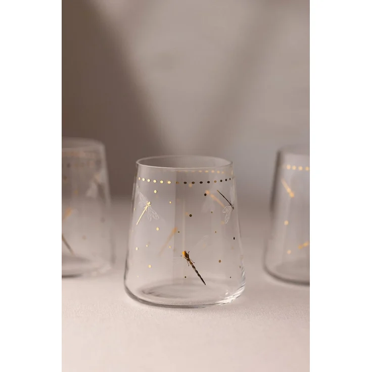 Hermia Concept 'Dragonfly 420' Gläser-Set (4-teilig), Transparent, 9 x 9 x 10 cm, 420 ml – Bild 2