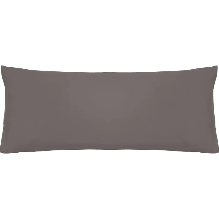 biberna Feinjersey-Kissenbezug, 2-teilig, silbergrau, 40x80 cm – Bild 1