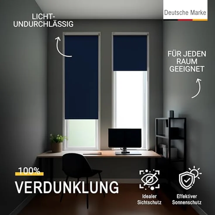 Sol Royal Thermorollo SolReflect T42 für Fenster & Türen Dunkelblau, 160 x 40 x 3.1 cm – Bild 3