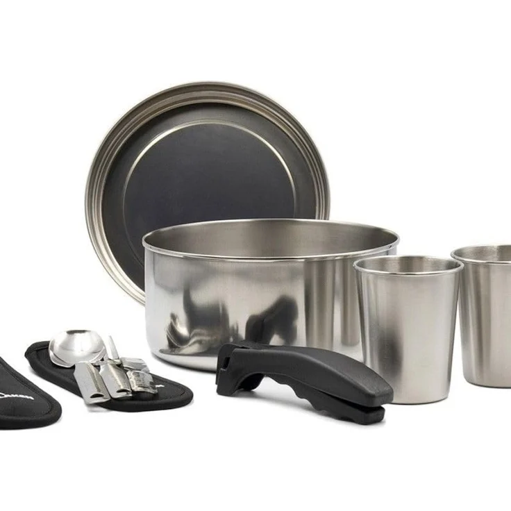 Topfset aus Edelstahl für 2 Personen 20 cm – Bild 2