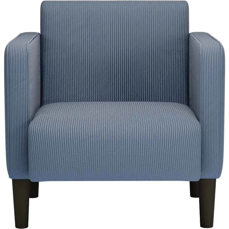 vidaXL Sessel mit Armlehnen Blau 54 cm Cordstoff 4100518 – Bild 2