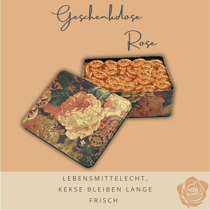 MediMuc Keksdose Geschenkdose Design Sanderson - Motiv Rose – Bild 4