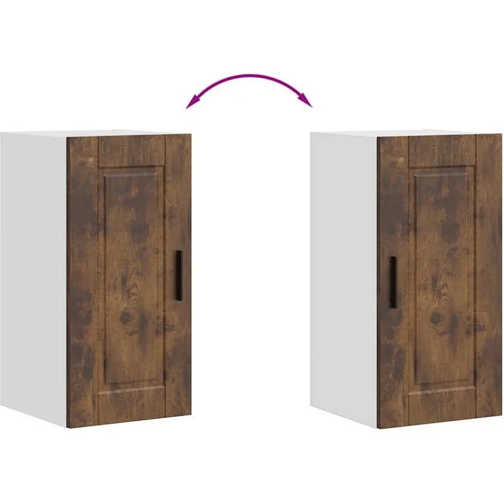 vidaXL Küchen-Hängeschrank Porto Räuchereiche Holzwerkstoff 854022 – Bild 7